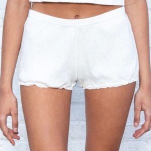 brandy melville white shorts